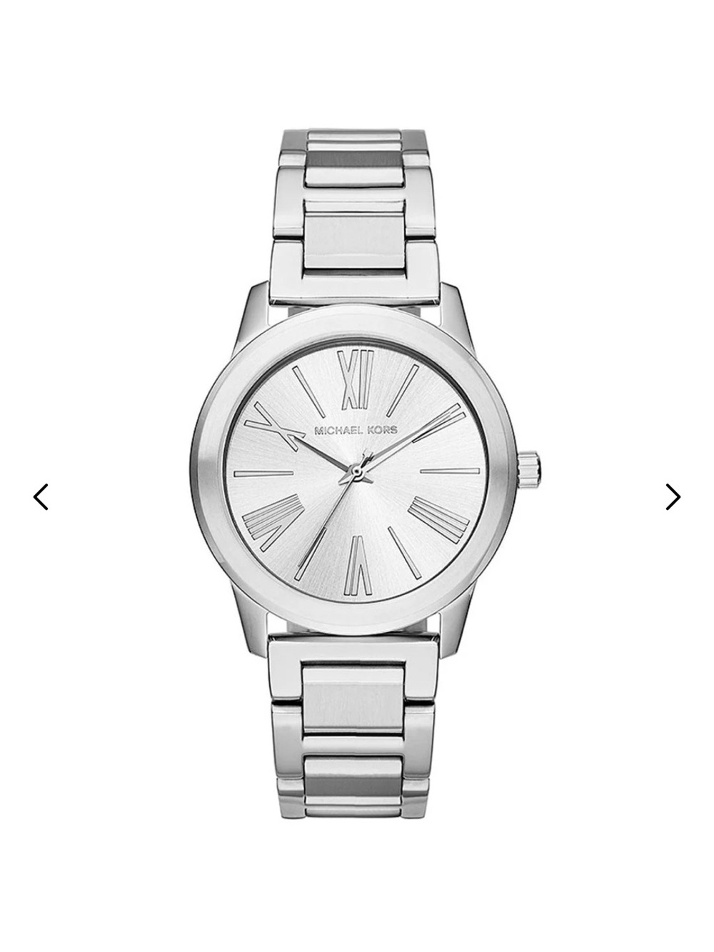 Michael Kors Silver-Tone Women's Stainless Steel Bracelet Watch MK3489
